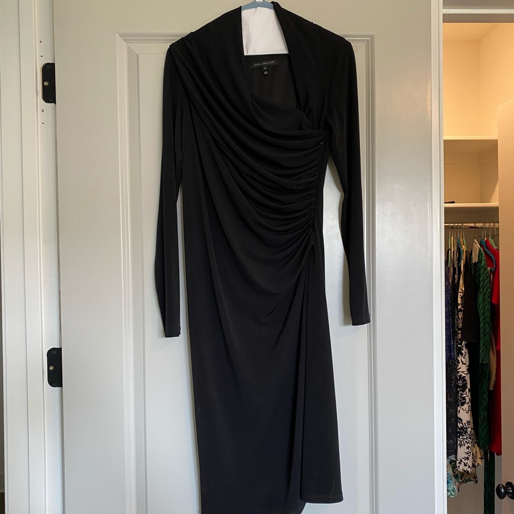 DAVID MEISTER Black Dress Size 6